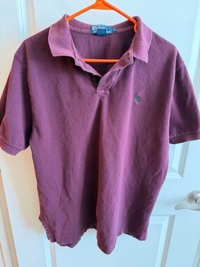 Polo by Ralph Lauren Short Sleeve Polo in Plum